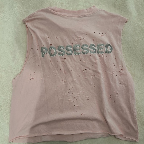 Sleeveless satisfy running possessed tee cropped - Picture 2 of 2